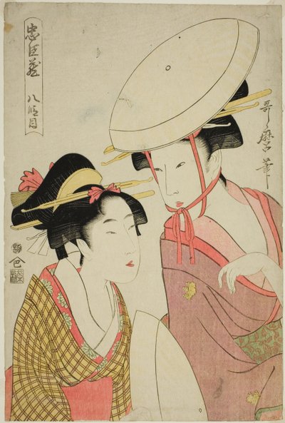 Act VIII (Hachidanme), fra serien "The Treasury of Loyal Retainers (Chushingura)" av Kitagawa Utamaro
