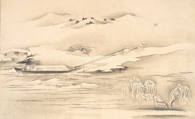 Book of Ehon Ginsekai The World in Silver, slutten av 1700-begynnelsen av 1800-tallet. av Kitagawa Utamaro