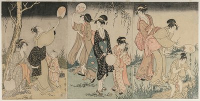 Å fange ildfluer, ca. 1796-1797. av Kitagawa Utamaro