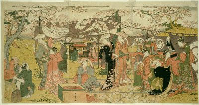 Sjekk ry B grov versjonsoppdrag (Oka no Utage) av Kitagawa Utamaro