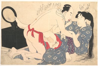 Erotisk trykk av Kitagawa Utamaro