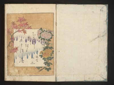 Dikt med høstblomster av Kitagawa Utamaro