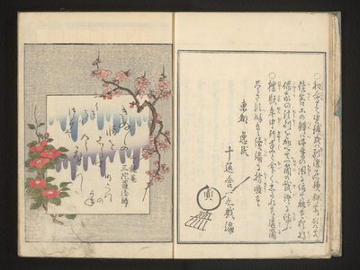 Dikt med vårblomster av Kitagawa Utamaro