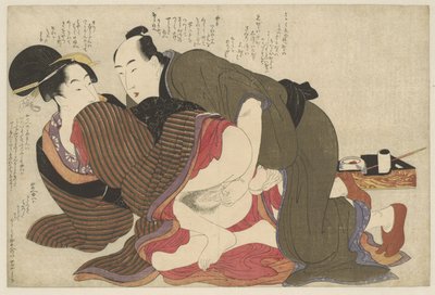 Gift mann og enke Negai no itoguchi (serietittel) av Kitagawa Utamaro