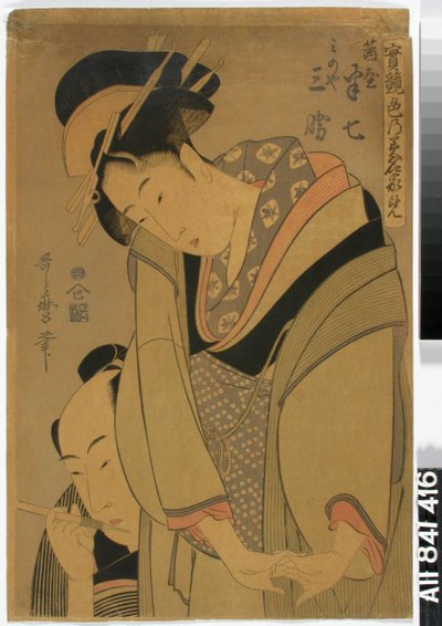 Forelsket par av Kitagawa Utamaro