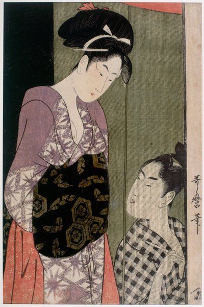 Myggnett, ca 1797 av Kitagawa Utamaro