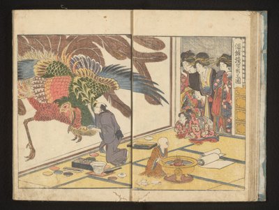 Lag et veggmaleri av Kitagawa Utamaro