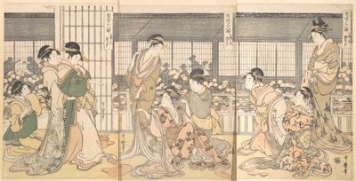 Tre berusede kurtisaner, 1790-tallet. av Kitagawa Utamaro