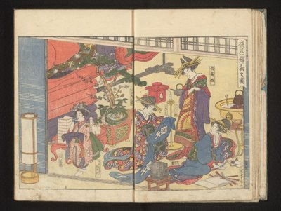 Forberedelser til festlighetene av Kitagawa Utamaro