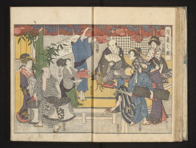 Forberedelser til lanternefestivalen av Kitagawa Utamaro