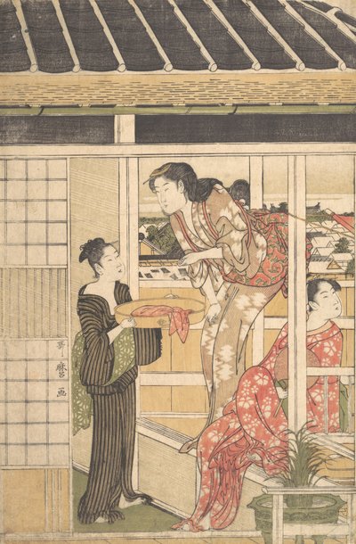 Vaskedag, ca. 1788. av Kitagawa Utamaro