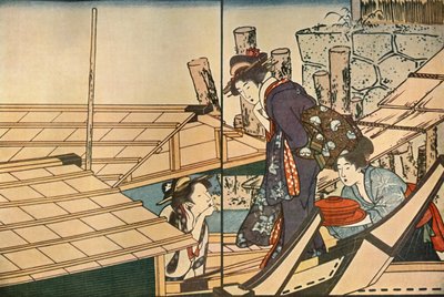 Kvinner på en båt, 1801, 1924. av Kitagawa Utamaro