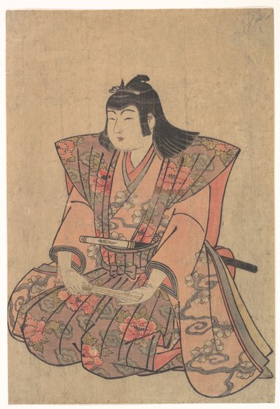 En syngende gutt av Kitao Shigemasa