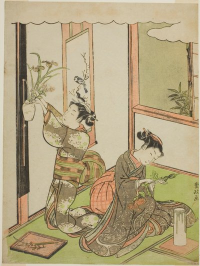 Blomsterarrangement av Kitao Shigemasa