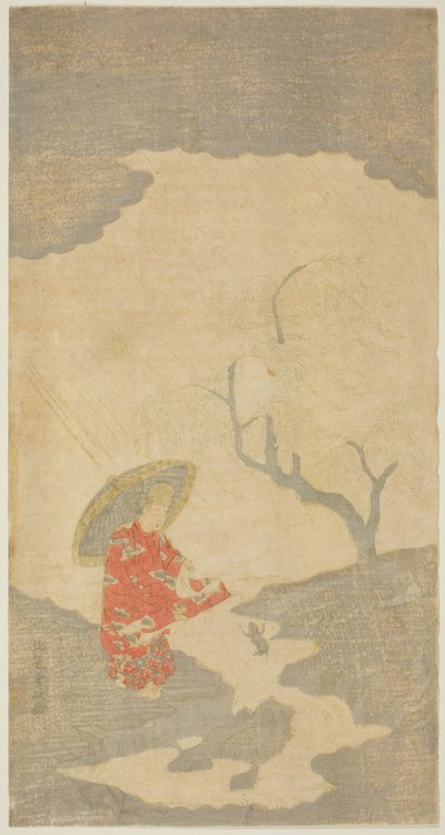Ono no Tofu ser på en hoppende frosk av Kitao Shigemasa