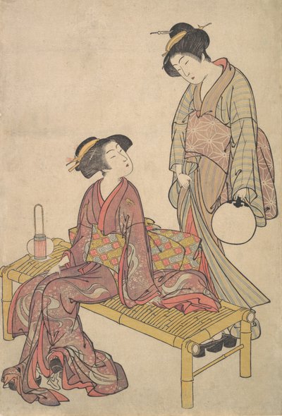 Håndlykten, ca. 1790. av Kitao Shigemasa