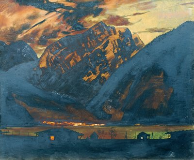 Zell am See om natten av Klemens Brosch