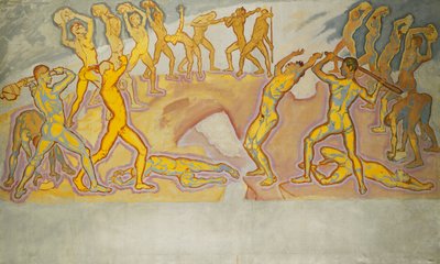 Clash of the Titans; Battle of the Titans, ca. 1913-1915 av Koloman Moser