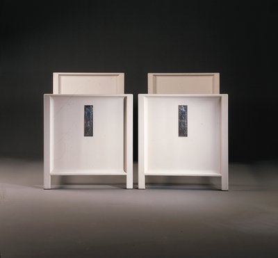Et par Wiener Werkstatte enkeltsenger, ca. 1904 (malt tre) av Koloman Moser