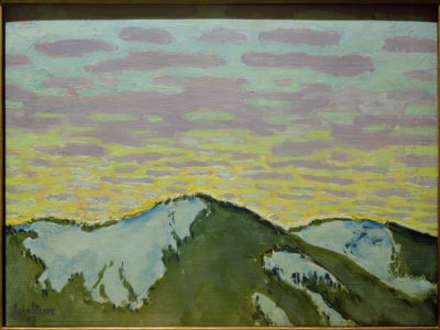 Fjelltopper i snøen av Koloman Moser