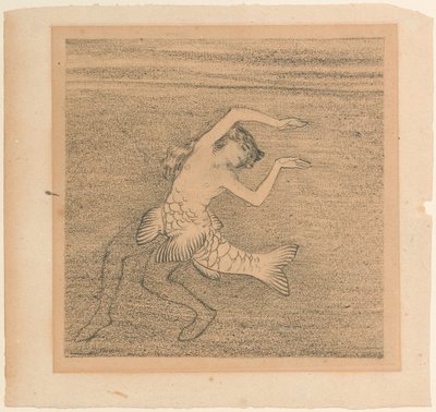 Figur til en av Rhindøtrene for The Rhinegold av Richard Wagner, ca. 1913. av Koloman Moser