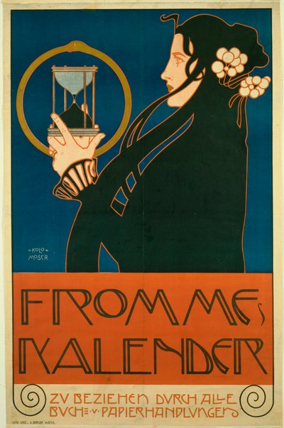 Moser, oberst (1868-1918) Frommes Calendar (Kvinnekalender) Fargelitografi 1903 New York City. Museum for moderne kunst (MOMA) av Koloman Moser