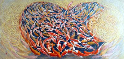 Jeg er den beste, 2013 (østlig gouache på rispapir) av Komi Chen