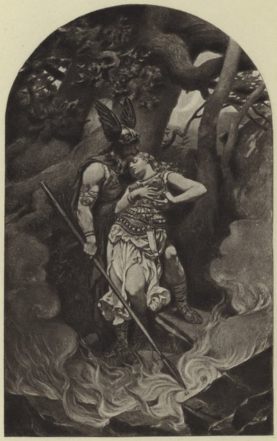 Wotans farvel til Brunhild (fotogravyr) av Konrad Dielitz