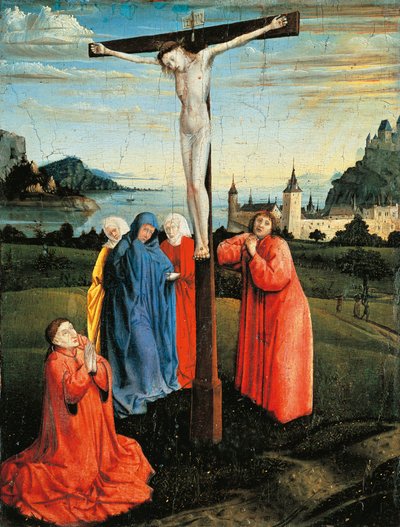 Kristus på korset, ca. 1430-33 (olje på panel) av Konrad Witz