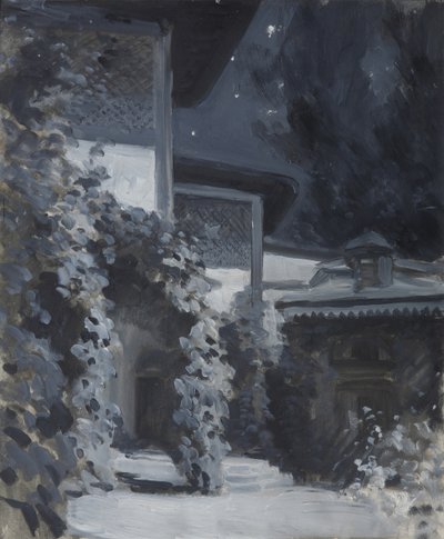 Bakhchisaray-palasset. Illustrasjon til diktet The Fountain of Bahçesaray av A. Pushkin av Konstantin Alekseevich Korovin