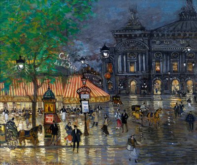 Operaplassen, Paris av Konstantin Alekseevich Korovin