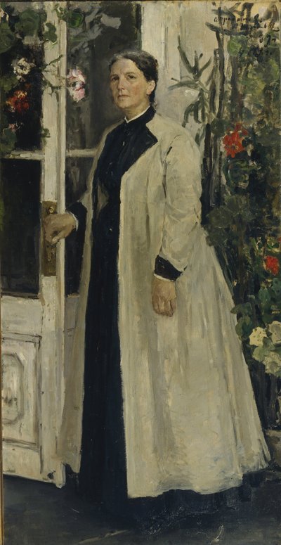 Portrett av Olga Pavlovna Orlova 1838-1926 av Konstantin Alekseevich Korovin