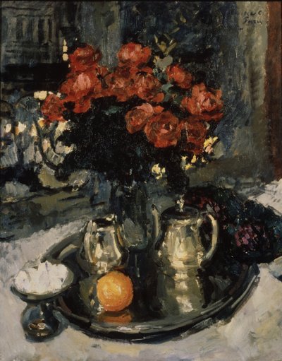 Roser og fioler, 1912 av Konstantin Alekseevich Korovin