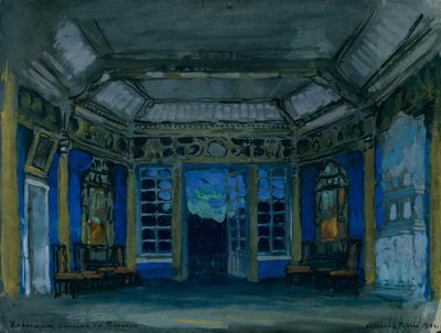 Scenedesign for operaen Khovanshchina av M. Musorgsky, 1911 av Konstantin Alekseevich Korovin