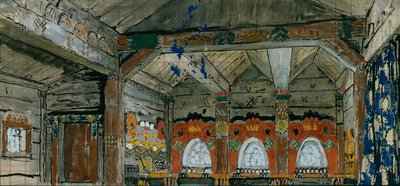 Scenedesign for operaen Prince Igor av A. Borodin, 1914 av Konstantin Alekseevich Korovin