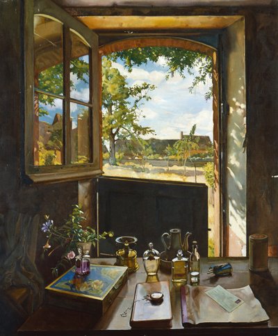 Åpen dør på en hage av Konstantin Andreevic Somov