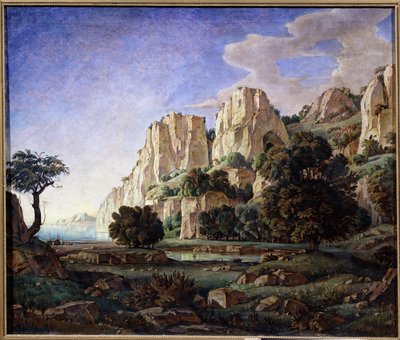 Morgen, Krimlandskap, ca. 1920 (olje på lerret) av Konstantin Bogayevsky