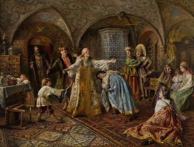 Blind manns bløff. av Konstantin Egorovich Makovsky