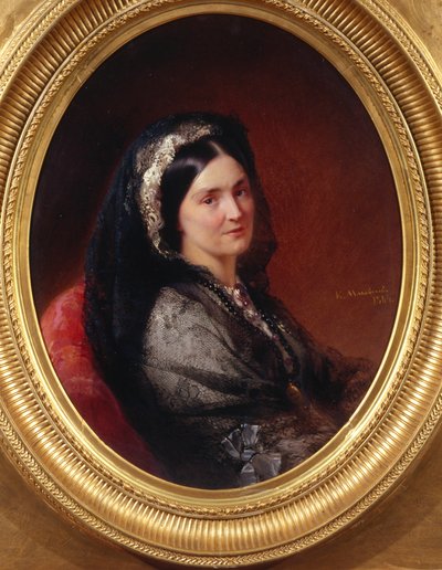 Portrett av Tsountes Natalia Pavlovna Stroganova 1796-1872, 1864 av Konstantin Egorovich Makovsky