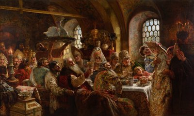 En Boyar bryllupsfest av Konstantin Makovsky
