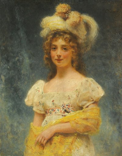 Makovsky Gult sjal av Konstantin Makovsky