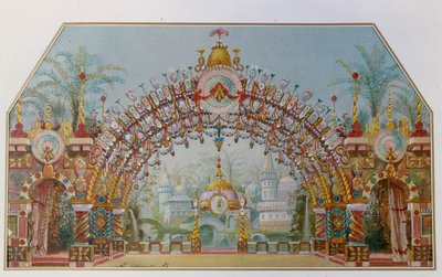 Scenedesign for balletten Nøtteknekkeren av P. Tchaykovsky, 1892 av Konstantin Matveevich Ivanov