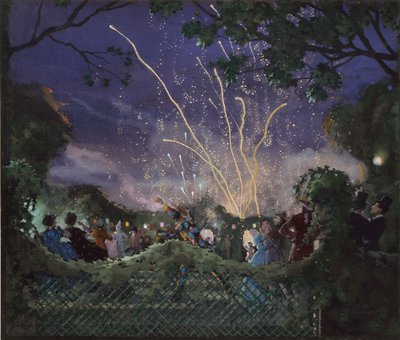 Fyrverkeri, 1929 av Konstantin Somov