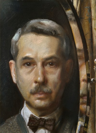 Selvportrett i et speil, 1928 av Konstantin Somov