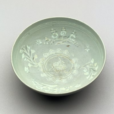 Skål med celadonglasur, 1250-1350 (keramikk) av Korean School