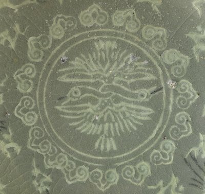Skål med traner og skyer, ca.1150-1200 av Korean School