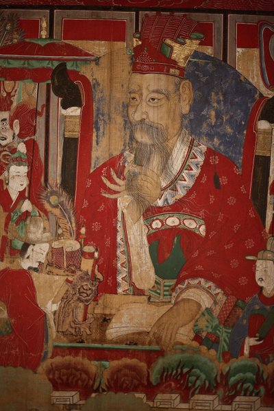 Byeonseong, den sjette kongen av helvete (detalj), 1798 av Korean School