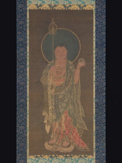 Hengende rulle av Kshitigarbha, 1300-50 av Korean School