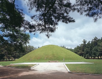 Tumulus av kong Muryong av Korean School