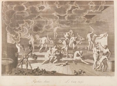 Et russisk badehus. Folkene i Russland eller beskrivelse av oppførsel av Charles de..., 1811-1812. av Korneev